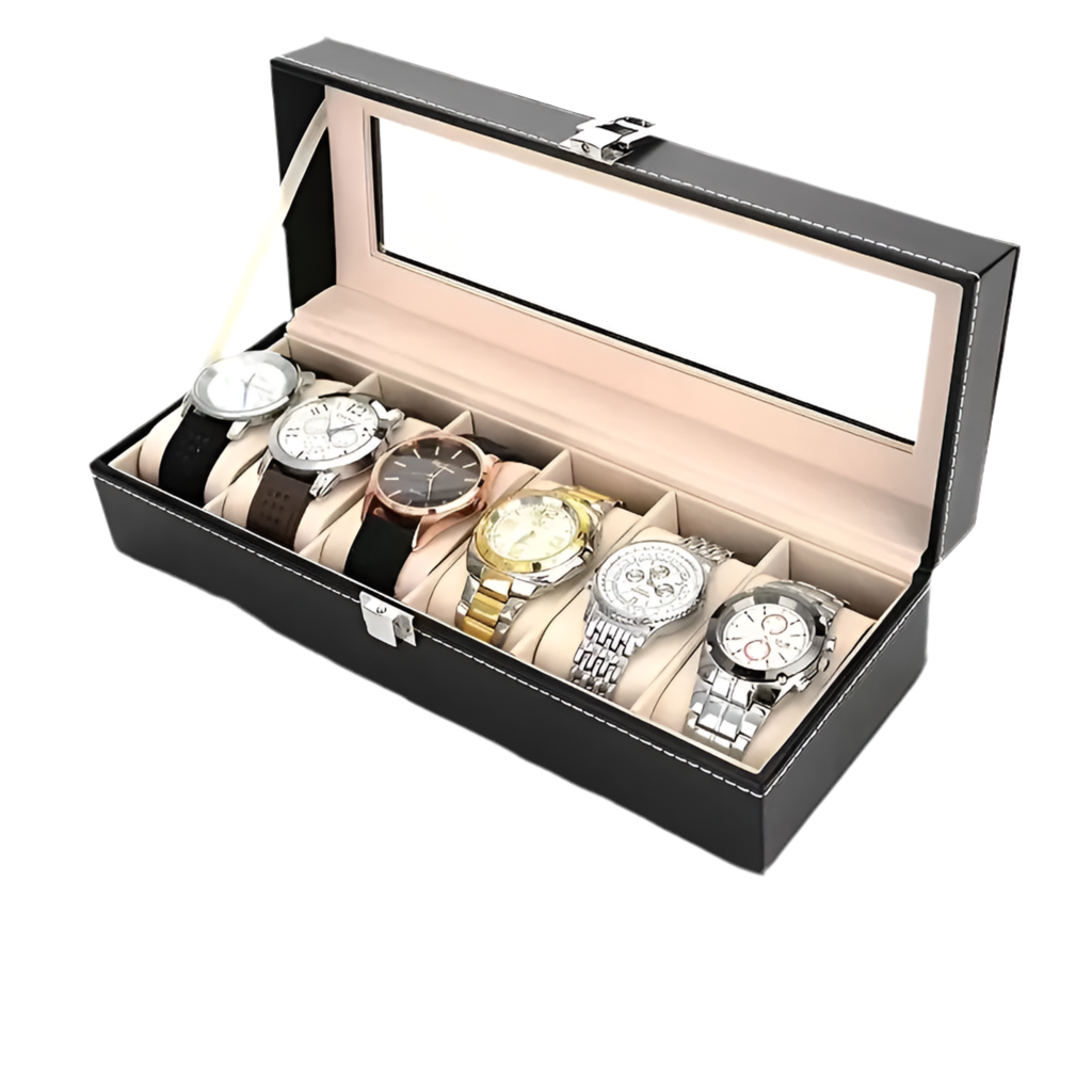 Lyxig Klockbox / Klocklåda Urbox för 6 klockor